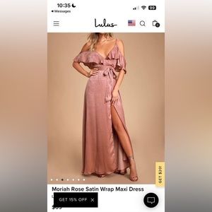 Lulu’s blush bridesmaid dress